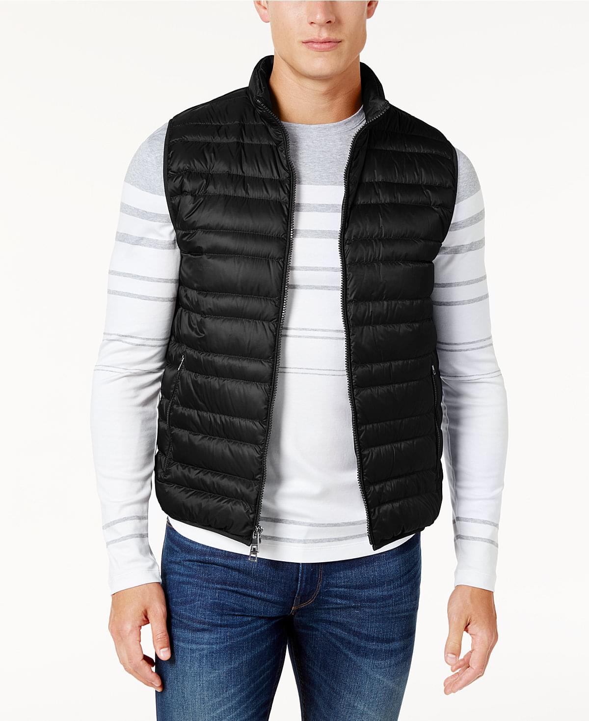  Жилетка Channel-Quilted Vest  Чёрный  S