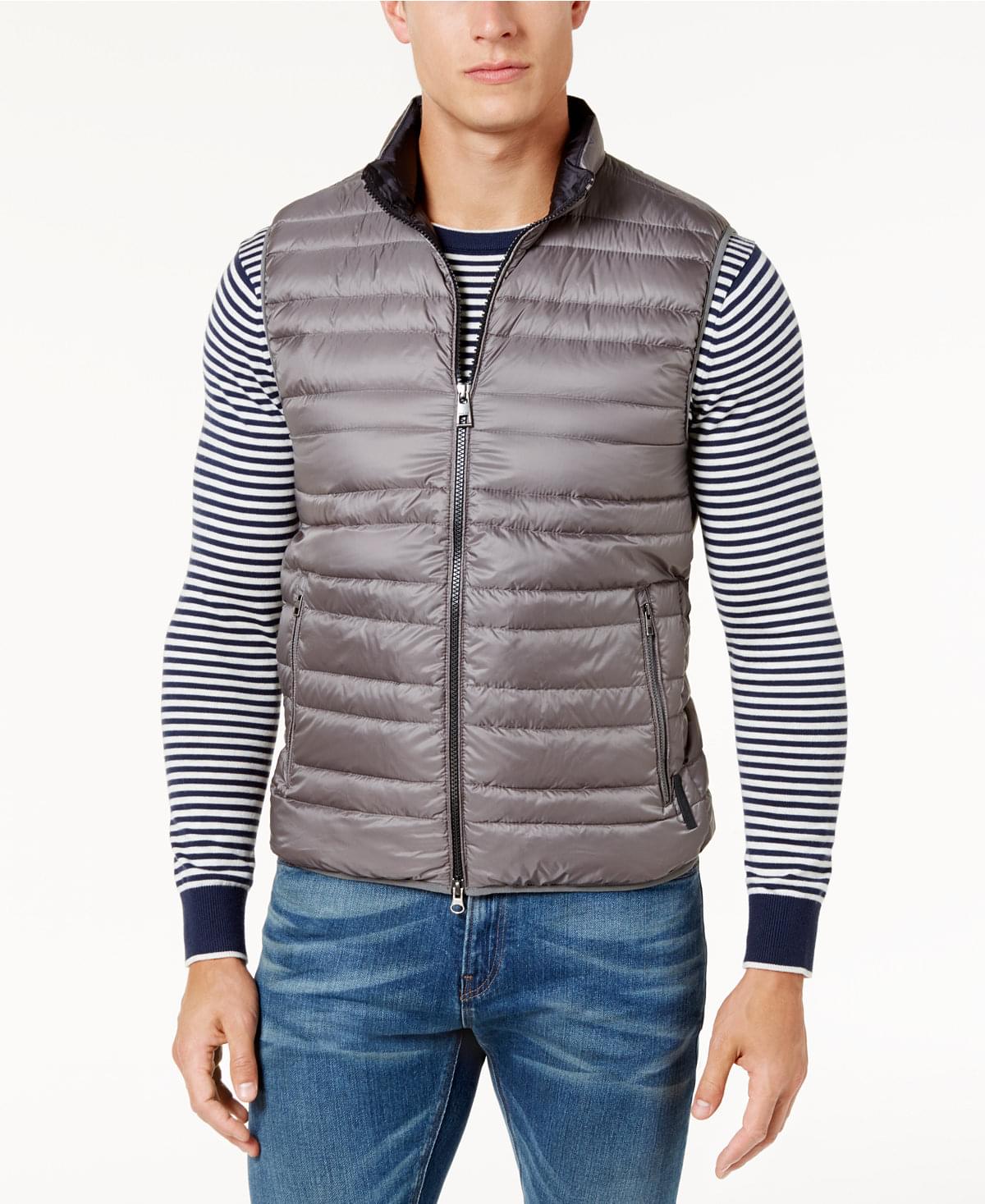  Жилетка Channel-Quilted Vest  Серый  S